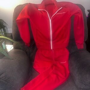 Red WRLDINVSN Zip Track Set